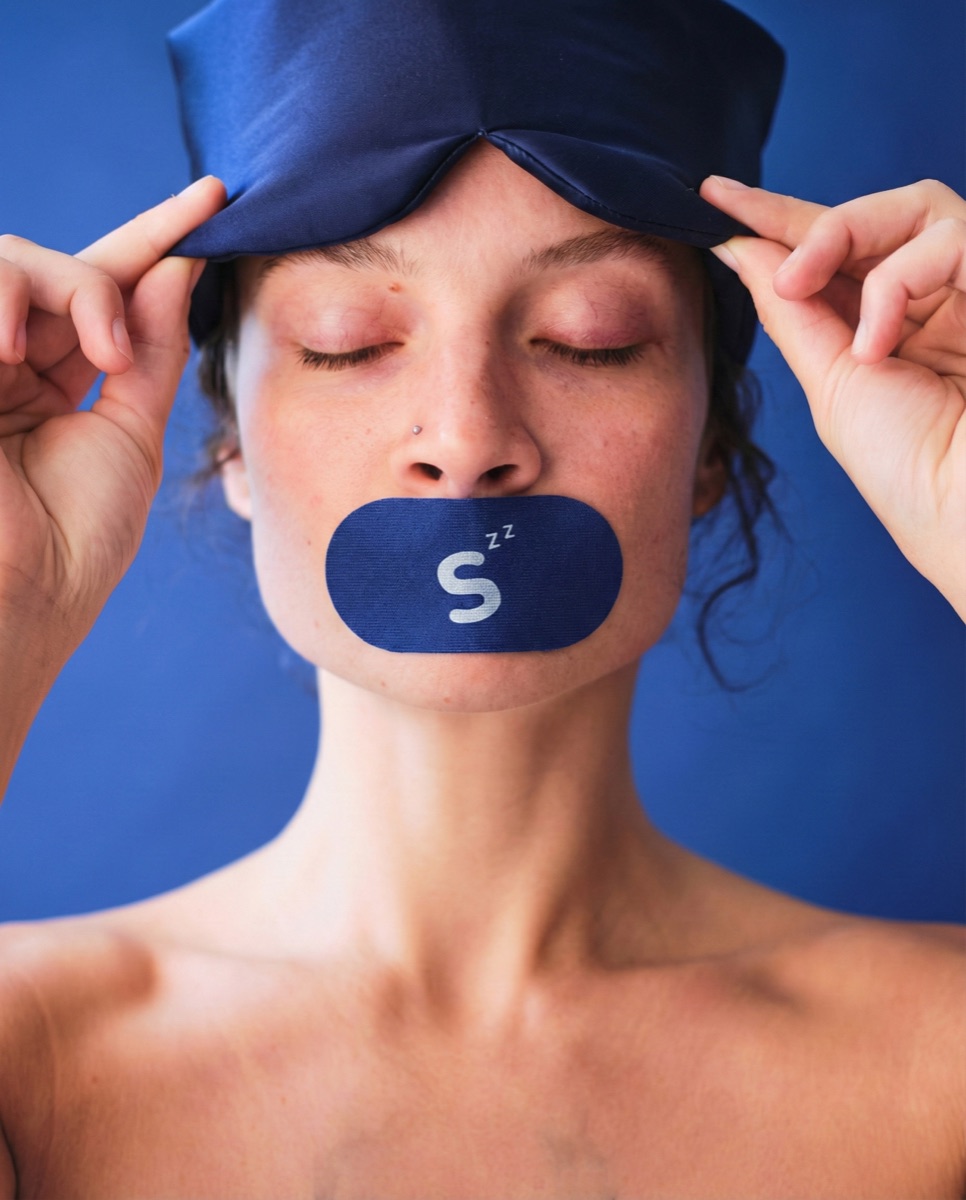 Clinical AI product photography for mouth and nose strip brand — minimal health-focused compositions for DTC and Amazon